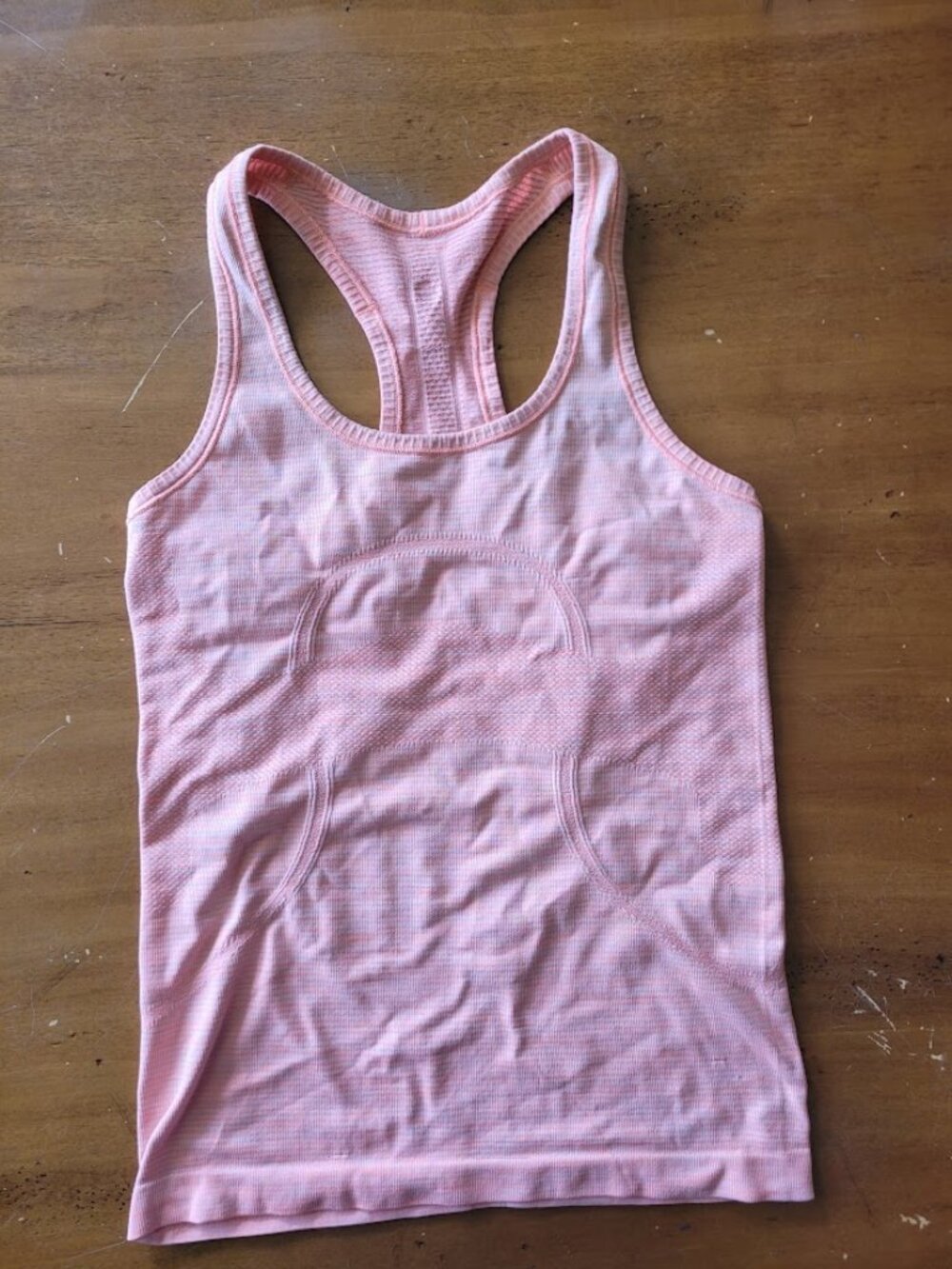 lululemon Pink Athletic Tank Top Stretchy Workout Top Women's Size 4/S